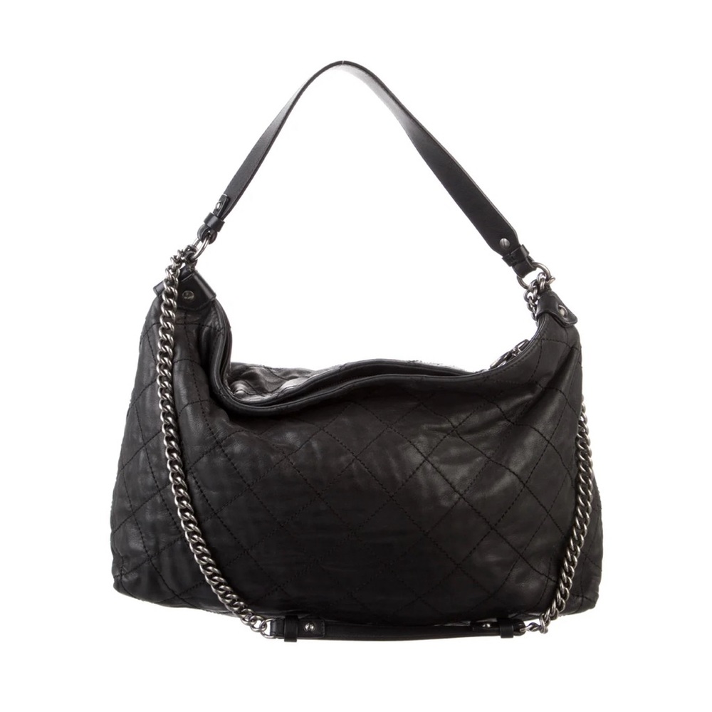 SOLD!!! Authentic black iridescent daily hobo lambskin quilted SOLD!!!!!!